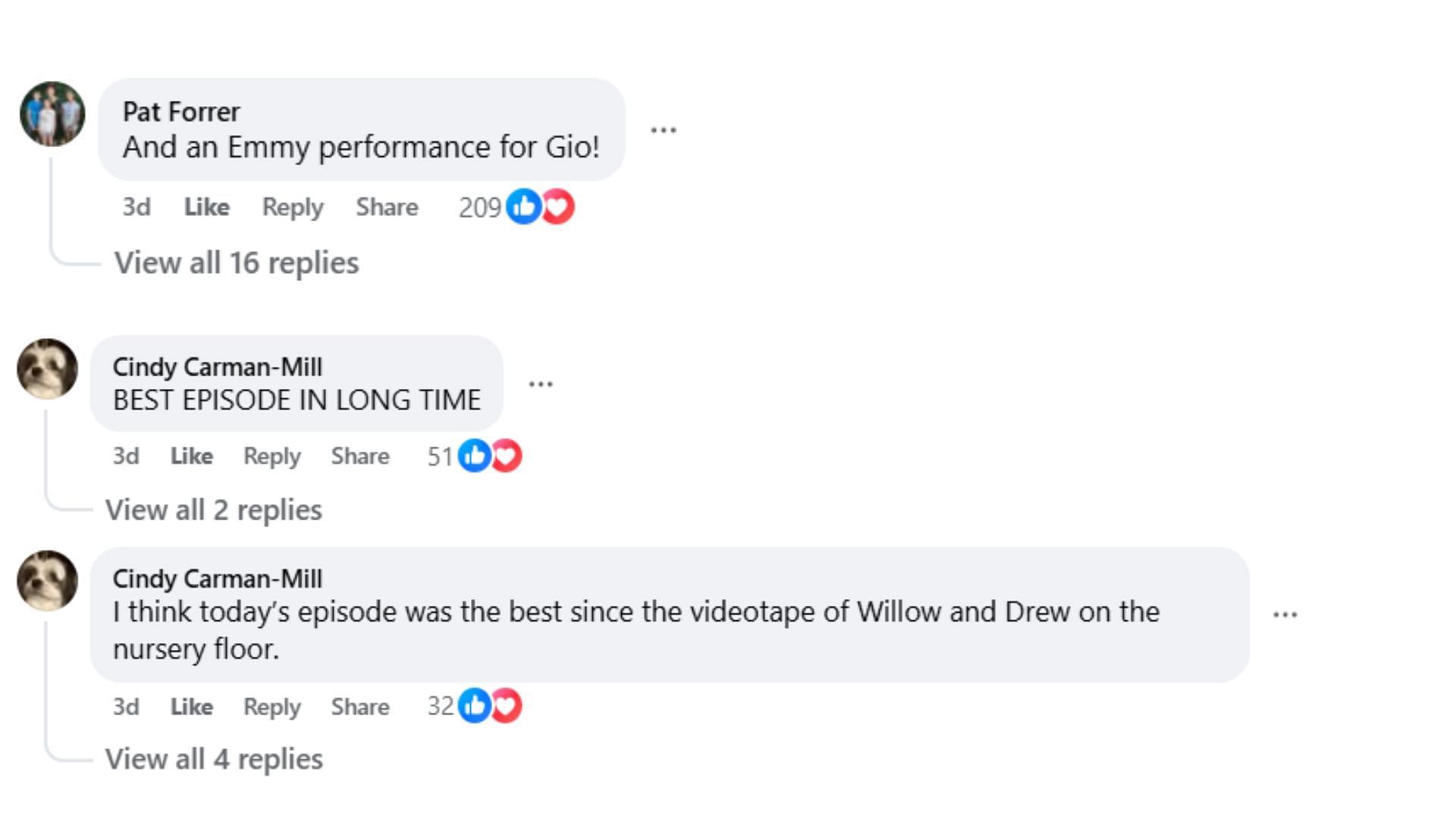 Comments by fans on the post (Image via Facebook/@Gethro Dorcent)